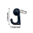 thumbnail image 2 of TIELUTT Heavy Duty Wall Hooks Pins for Hanging Pictures Decorations Kitchen Bathroom Organization Mounts Cinder Quick Support Rod Hat Clips for Tile Suction Cup No Damage Picture Hangers, 2 of 3