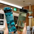 thumbnail image 2 of Sports Water Bottles Gym Leak-proof Drop-proof Portable Shaker Outdoor Travel Kettle Plastic Drink Water Bottle BPA Free, 2 of 5