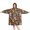 Brown Skull Marigold, variant on Wearable Oversized Blanket,Black White Cat Moon Star Pattern Wearable Blanket Hoodie for Adults,Cozy Hooded Blankets with Super Pockets,Super Warm Fuzzy Pullover for Women & Men