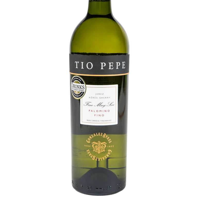 Tio Pepe Fino Sherry 750 ml Bottle - Dry White Wine, Jerez Spain