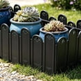 thumbnail image 5 of 5PC Decorative Plastic Garden Fence Picket Fence Edgings for Lawns, Flowerbeds, Plant Borders, Modular Landscape Yard Panels for Outdoor Use, 5 of 5