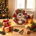 thumbnail image 5 of 3D Fabric Poke Wreath DIY Kit, Christmas Wreath DIY Kit for Adults, Art Craft Kit, Beginner-Friendly Holiday Wreath Making Kit & Door Decor, 5 of 6