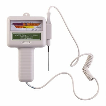 RIWPKFH PC-101 PH CL2 Chlorine Tester Water Quality Tester Portable Home Swimming Pool Spa Aquarium PH Meter Test Monitor Checker
