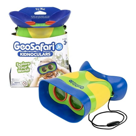 Educational Insights GeoSafari Jr. Kidnoculars Binoculars for Toddlers & Kids, Stocking Stuffer for Boys & Girls, Ages 3, 4, 5+