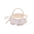 thumbnail image 1 of Cesta de flores para niña de las flores para boda Cesta de flores para niña de las flores Cesta de flores para boda para hotel Mango de cuentas, 1 of 9