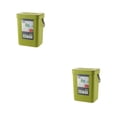 thumbnail image 2 of Bote de basura plástico Bewildely montado en la pared verde 3L 2Conjunto, 2 of 6