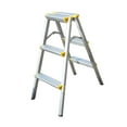 thumbnail image 3 of Escalera plegable con pedal ancho y antideslizante para cocina, portátil, de 3 peldaños, para interiores y exteriores, jardín, coche, fábricas de, 3 of 8