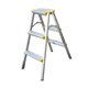 thumbnail image 3 of Escalera plegable de 3 escalones para cocina, antideslizante, de aleación de aluminio, con pedal ancho y doble cara, ideal para jardín, garaje y, 3 of 8