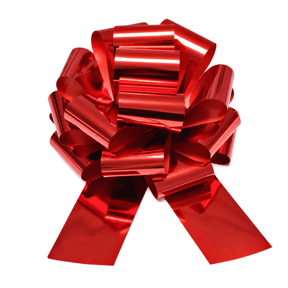 Syltano 18 Inch Giant Car Bow, Red Big Bow for Car & Large Gift Box Decor, Pull-Bow for New Car, Holiday Present, Christmas, Birthday, Graduation, 1 Count