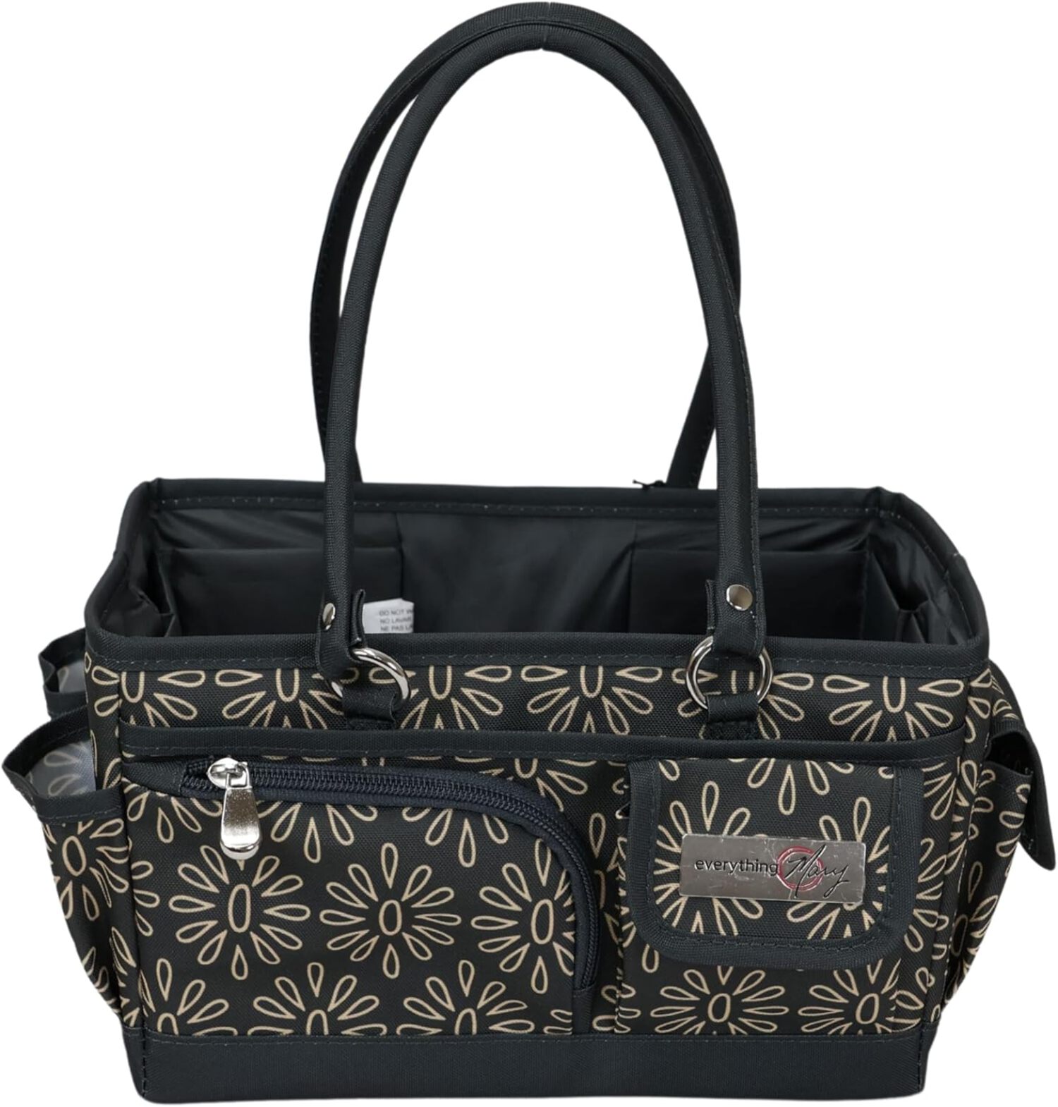 Everything Mary Craft Storage Tote – Black Organizer Bag With Handles For Sewing, Art, Travel Supplies - View #7