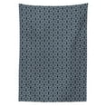 thumbnail image 3 of Ambesonne Japanese Tablecloth Rectangular Table Cover, Floral Diamond Line, 60"x90", Charcoal Grey Dark Blue, 3 of 4