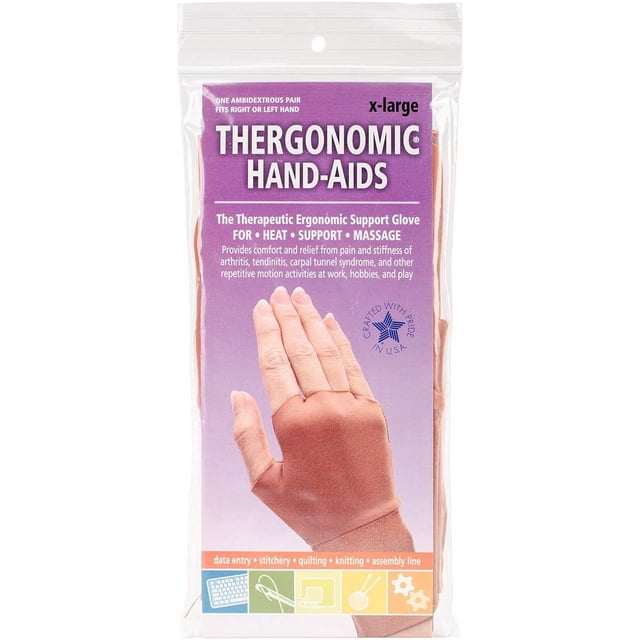 Source Marketing Thergonomic Hand-Aids Support Gloves, Extra Large