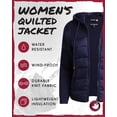 thumbnail image 2 of CANADA WEATHER GEAR Women's Sweater - Cozy Full Zip Up Knitted Hoodie Sweater for Women (S-XL), 2 of 7