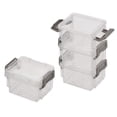 thumbnail image 3 of Simplify 4 Pack 5oz Stackable Clear Storage Boxes with Grey Lid, 3 of 4