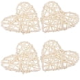 thumbnail image 2 of a refined and engaging product description based on your input:\n\n \n\n**4pcs Heart Shaped Rattan Hanging Balls – Handmade Decorative Ornaments for, 2 of 5