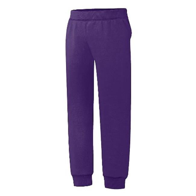 Hanes OK288 ComfortSoft Eco Smart Girls Jogger Sweatpants, Purple Thora