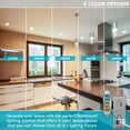 thumbnail image 2 of Luxrite 6 Inch Square LED Recessed Lighting, 15W, 5CCT Color Selectable 2700K-5000K, 1400 Lumens, Baffle Trim 4 Pack, 2 of 7
