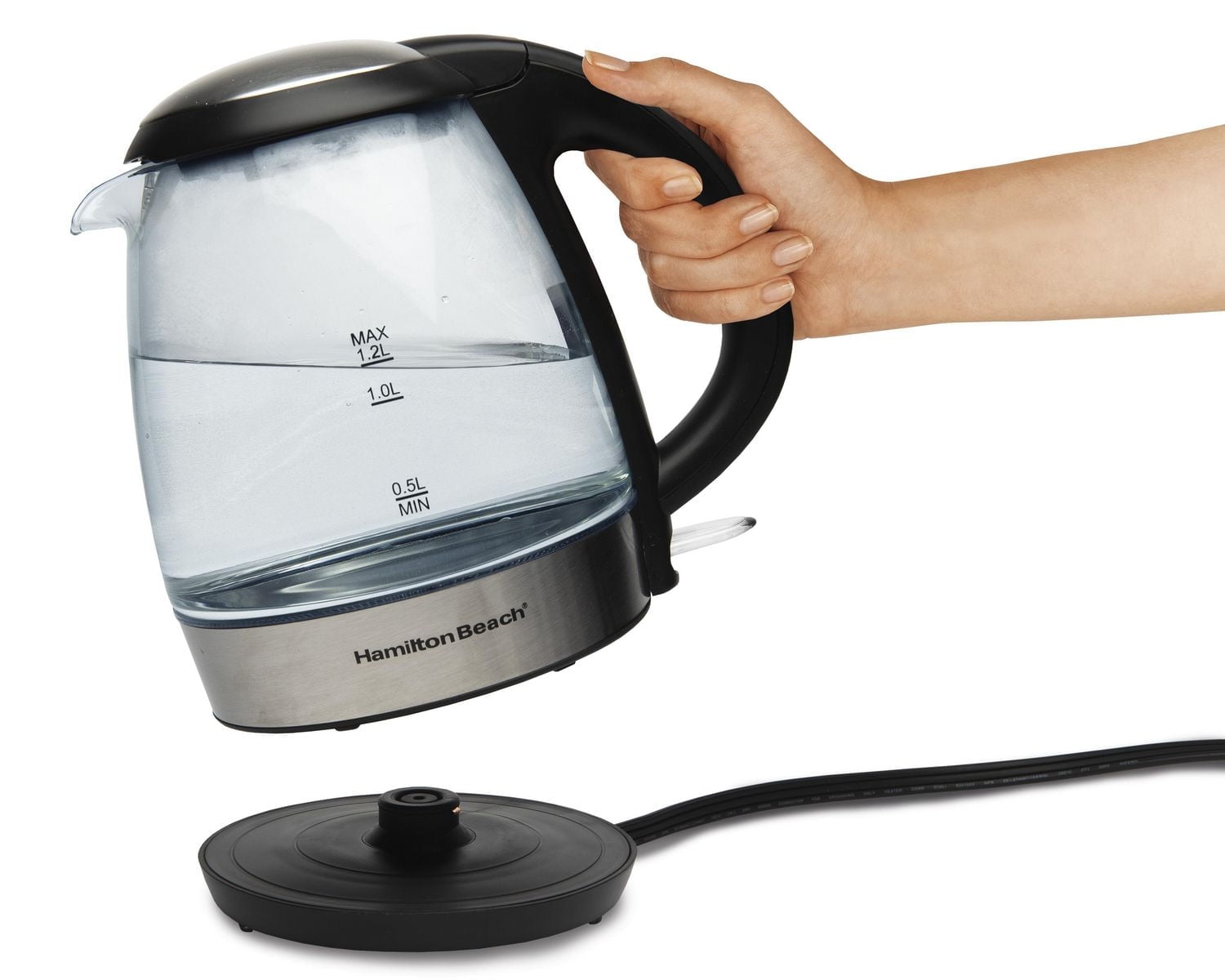 Bouilloire compacte en verre 1,2 litres Hamilton Beach 40931C