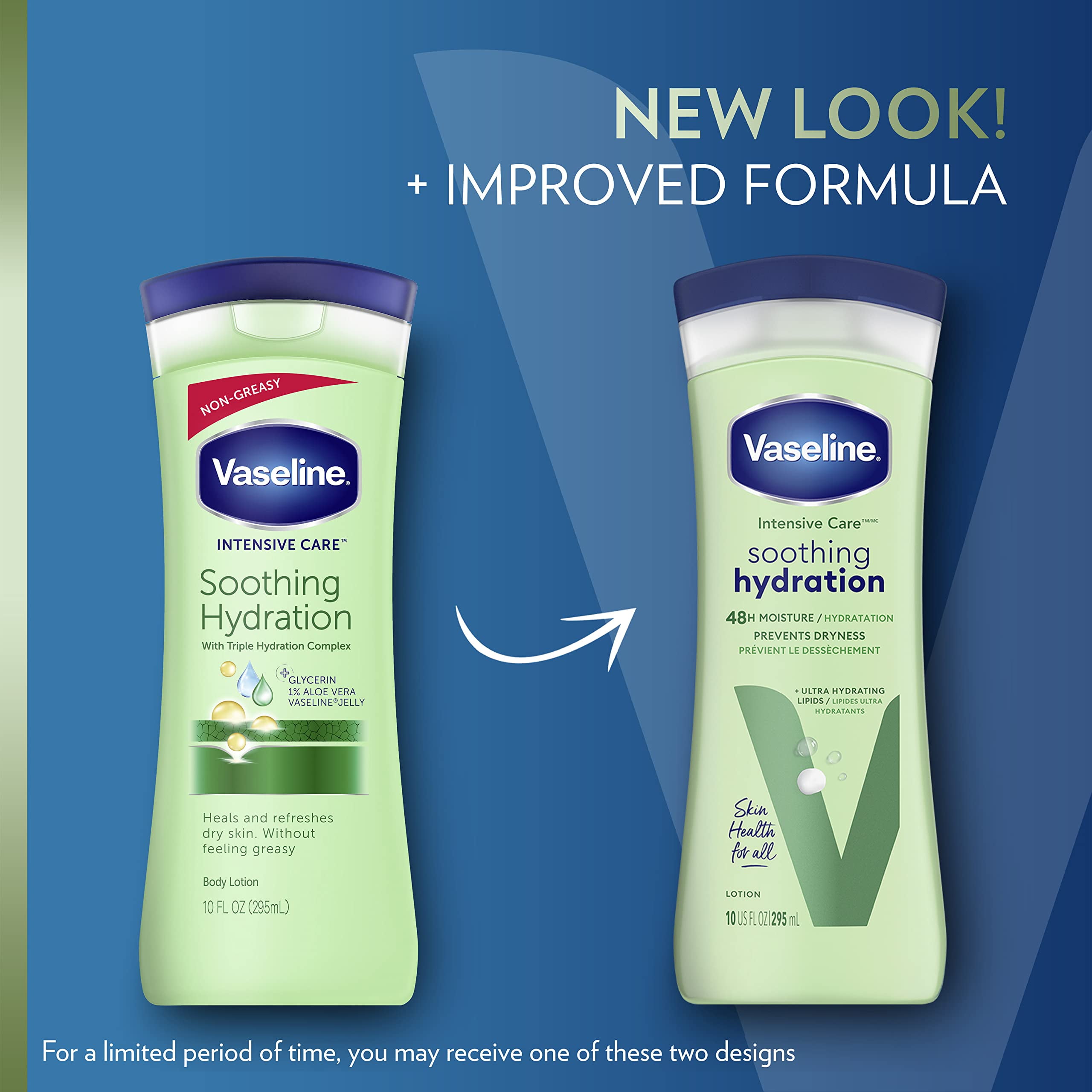 Vaseline Intensive Care Body Lotion, Aloe Soothe, Pack of 6, (13.53 Oz / 400ml Each)