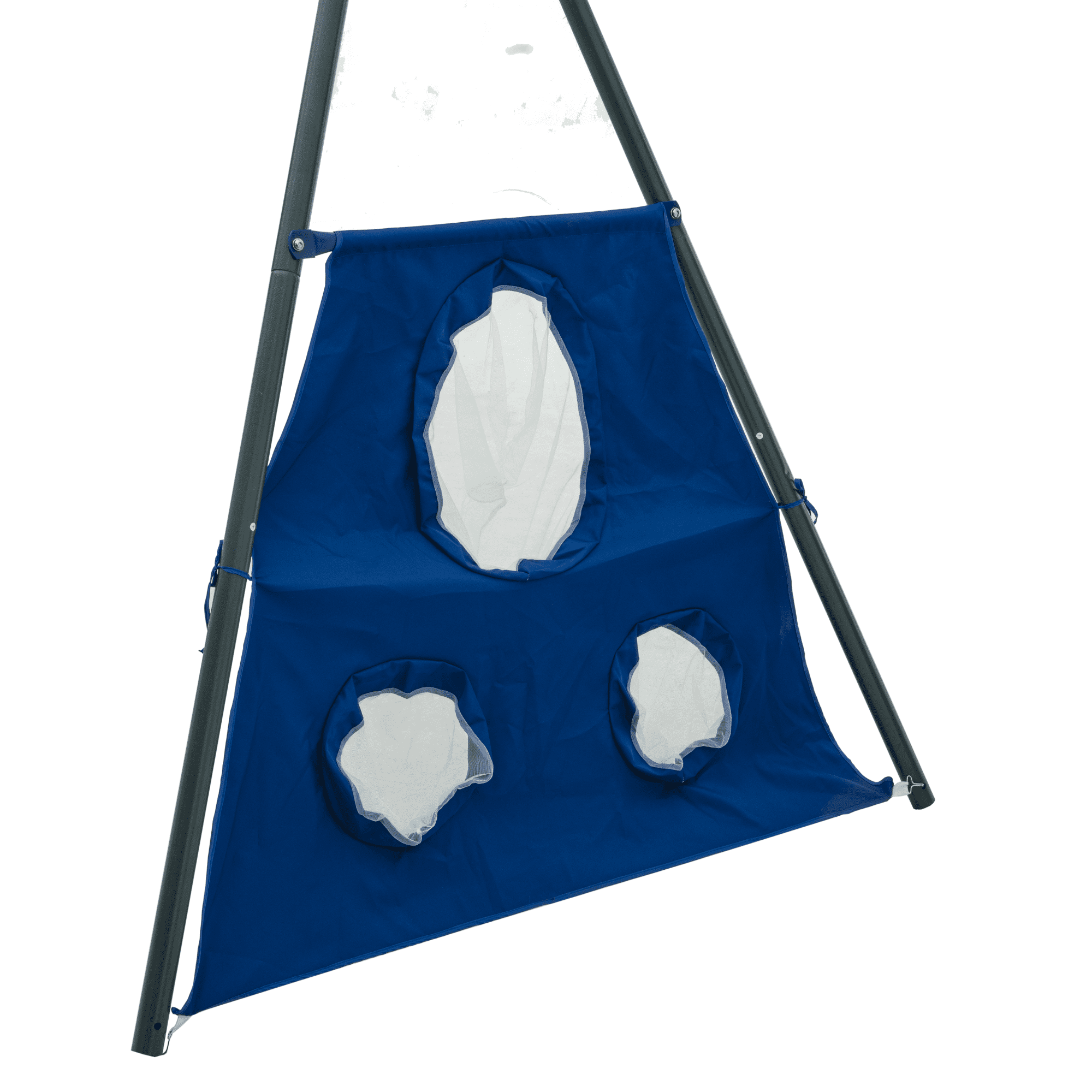 Six Function Swingset With Net Swing Metal Plastic Safe Swing Set 440lbs For Outdoor Playground For Age 3+ With 31.5in Net Swing