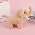 thumbnail image 2 of Elefante eléctrico color albaricoque que camina hablando Mueve la cola Peluche artificial, 2 of 4