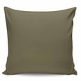 thumbnail image 2 of Sage Green Throw Pillow Covers, Soft Pillowcases with Invisible Zipper, Brown Solid Color Simple Abstract Decorative Square Pillow Cushion Covers for Living Room Couch Sofa Bed 26x26 Inches, 2 of 8
