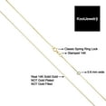 thumbnail image 6 of KoolJewelry 14k Yellow Gold Venetian Box Chain Pendant Necklace for Women (0.6 mm, 20 inch), 6 of 7