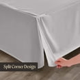 thumbnail image 5 of SGI Bedding 10 Inch Pleated Bed Skirt | Microfiber Bed Skirt | Fade Resistant, Wrinkle Free, Anti-static, Decorative, Extra Storage Space, Clutter-Free | Full, Light Gray, 5 of 8