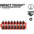 thumbnail image 2 of Bosch CCSSQV108 8-Piece Impact Tough Square 1 in. Insert Bits with Clip for Custom Case System, 2 of 7