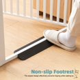 thumbnail image 4 of 55" Extra Tall Pet Gate for Cat/Dog, 32.68"-38.19" Wide, 1.18" Ultra Narrow Spacing Dog Gate, No Drilling Pressure Mounted Cat Fence Safety Gate for Stairs, Doorways, Hallways-140cm,Black,1, 4 of 7