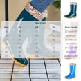 thumbnail image 3 of XUNKUSGA Rain Boots Classic Solid Color Waterproof PVC Rubber Garden Farm Boots with Non-Slip Sole Lightweight Fleece-Lined Warm Rain Shoes for Gardening Farm Chores Rainy Purple 6, 3 of 5