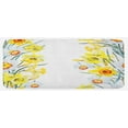 thumbnail image 1 of Daffodil Kitchen Mat, Spring Flowers Composition for Blossoming Results Natural Print, Plush Decorative Kitchen Mat with Non Slip Backing, 47" X 19", Yellow White Red, by Ambesonne, 1 of 1