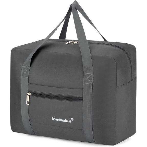 BoardingBlue (17-inch) Waterproof Fabric Personal Item Duffel Bag, Black