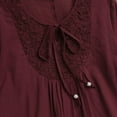 thumbnail image 5 of Womens Tops Womens Plus Size Tops Long Sleeve Shirts Blouses Lace Pleated Tunic Tops, 5 of 7