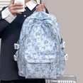 thumbnail image 5 of Floral School Backpack, Aesthetic Bag with Multi-pocket, Durable School Bookbag for College Travel, Style 7, 5 of 9