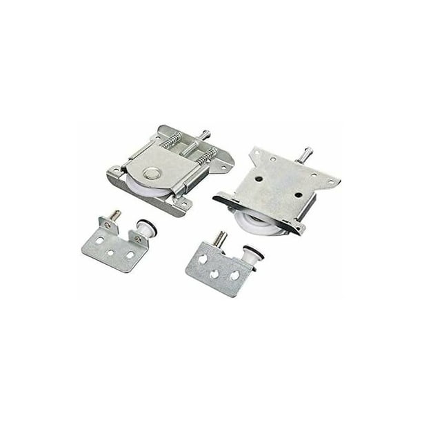 Juego de 2 rodillos para puertas correderas, elementos de puerta corredera para puertas de armarios, rodillos, rodillos, guías para carriles de armarios, rodillos deslizantes para puertas de armarios,