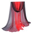 thumbnail image 1 of Trayknick Scarf Stylish Gradient Color Soft Material Women Long Chiffon Shawl for Beach, 1 of 13