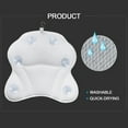 thumbnail image 4 of Luxury Non-Slip Spa Bathtub Pillow with 6 Suction Cups, 3D Mesh Spa Bath Pillow Home Spa Tub Pillow Bath Cushion for Head, Neck, Back and Shoulders, 4 of 6