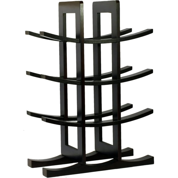 12-Bottle Bamboo Wine Rack