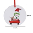 thumbnail image 2 of Decoraciones De Adornos Navideños Con Cubierta Facial Árbol De Navidad Colgante Redondo De Cerámica Colgante Con Tema De Vacuna Regalo Para La Familia Advancent AP006894-03, 2 of 6