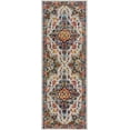 thumbnail image 6 of Hauteloom Istanbul Living Room, Bedroom Area Rug - Farmhouse - Ivory, Navy - 5'3" x 7'3", 6 of 13