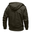 thumbnail image 6 of Men's Fit Relaxed Work Coat Fleece Lined Waterproof Workwear Winter Hooded Jacket with Multiple Pockets, 6 of 8