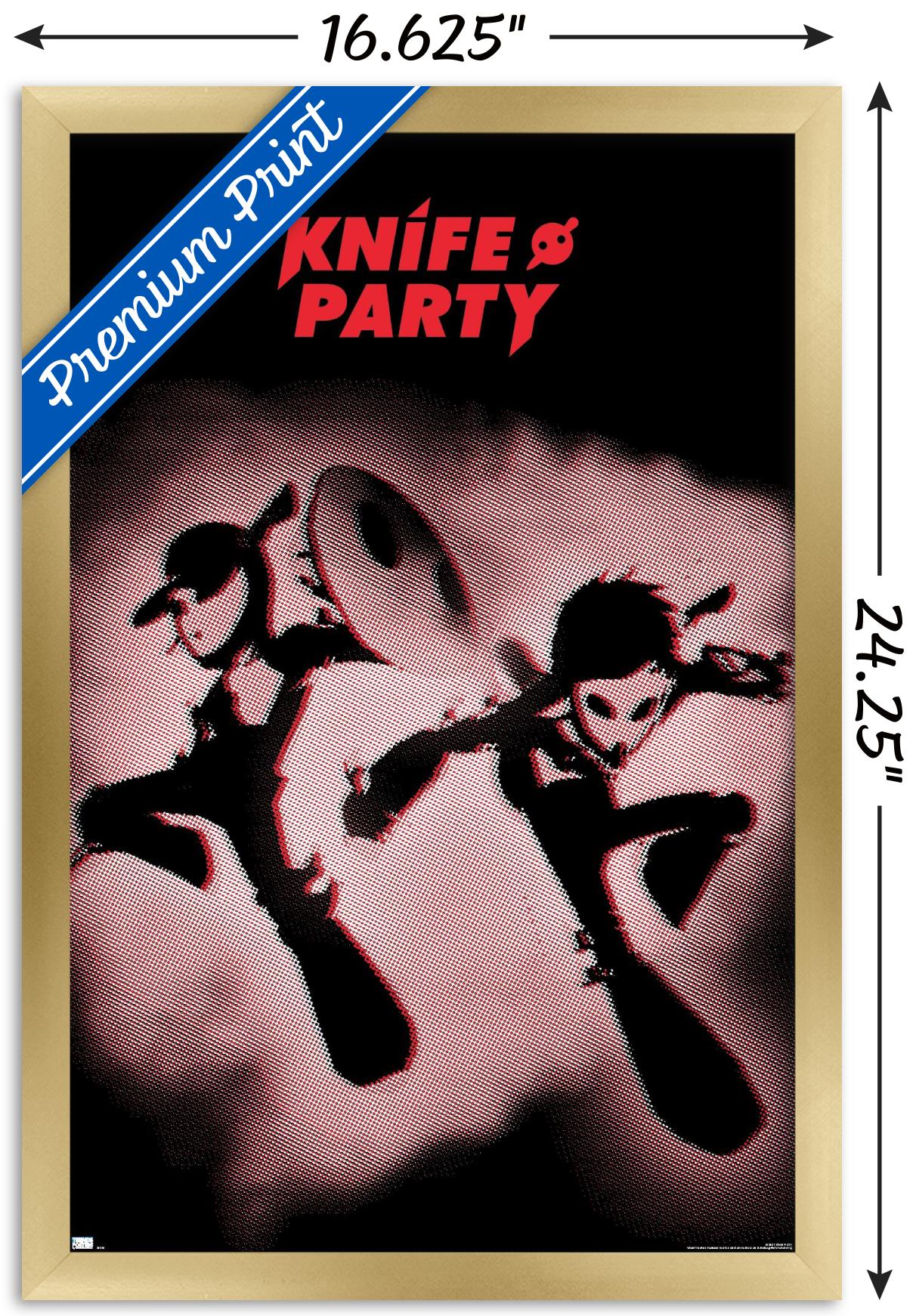 Knife Party - Battle Sirens Wall Poster, 14.725" x 22.375", Framed