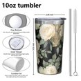 thumbnail image 4 of Pioneer Flower 10oz Tumblers Stainless Steel Tumbler with Lid and Straw,Vacuum Insulated Double Wall Travel Tumbler Cups with Cleaning Brush for Coffee, Tea, 4 of 4