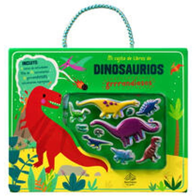Libro Libro Infntil: Mi Cajita De Libros De Dinosaurios Grrrandiosos Tapa Blanda, Autor Varios Autores, Editorial Silver Dolphin (en Español)