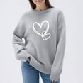 thumbnail image 2 of THDHVS Sweaters for Women,Womens Sweaters,Women's Casual Sweater with Relaxed Fits Long Sleeve and Crew Neck Knit Top Provides Lightweight Warmth for Everyday Comfortable L, 2 of 7
