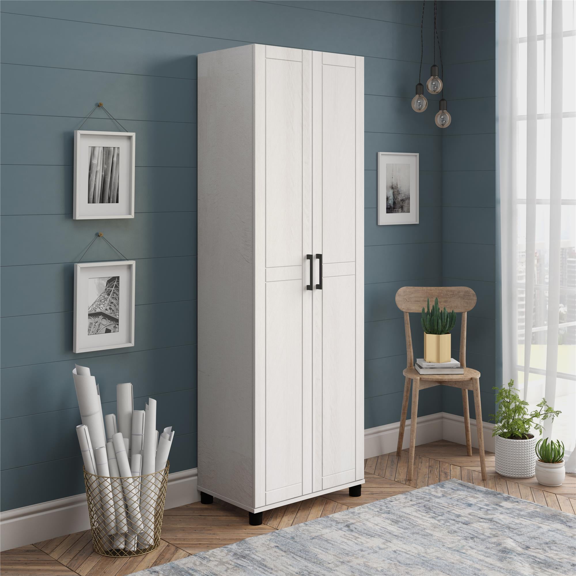 SystemBuild Callahan 24" Utility Storage Ivory Oak Walmart