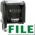 thumbnail image 1 of Self-Inking File Stamp, Trodat Printy 4911, Press and Print Stamping, Impression Size 5/8" x 1-1/2", Up to 10,000 Impressions - Green Ink, 1 of 10