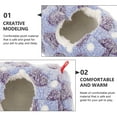 thumbnail image 3 of HEALEEP Small Animal Hideout Violet Plush Sleeping Chinchillas 1Pcs, 3 of 8