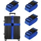 thumbnail image 1 of Cinturón de viaje Chelmon de correas de equipaje aprobado por la TSA, paquete de 4, azul, 1 of 7